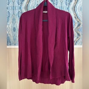 Roz & Ali Open Front Cardigan, Size PL